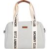 Childhome Borsa Fasciatoio MOMMY CLUB SIGNATURE TELA BIANCO Mommy Bag