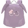Lässig Piccolo zaino per bambini per la scuola materna con cinturino da 2 anni, 20 x 9 x 24 cm, 3,5 L, Viola (Bunny)