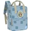 LÄSSIG Zaino per bambini con fascia toracica Zaino per bambini asilo 27 cm, 7 litri, 3 anni/Mini Square Backpack Pattern Party blue