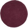 DII Crochet Collection - Tappetino da bagno reversibile, rotondo, diametro 69,8 cm, colore vino
