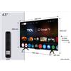 TCL SMART TV QLED 43" 4K