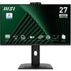MSI MONITOR 27 LED IPS 16:9 QHD 1MS 250 CDM, PIVOT, USB-C DOCK, WEBCAM, DP/HDMI,