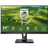 PHILIPS MONITOR 23,8 LED IPS 16:9 FHD 4MS 250 CDM, VGA/DVI/DP/HDMI, GREEN LINE,