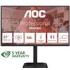AOC MONITOR 27 LED IPS FHD 16:9 4MS 300 CDM 120hz, PIVOT, USB-C, DP/HDMI, MULTIM