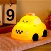 Generic Simpatica luce notturna a forma di taxi per bambini, a 3 livelli, LED dimmerabile, morbida al tatto, ricaricabile, a forma di auto, ideale per la camera dei bambini, la cameretta dei bambini, la luce