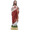 Generico Statua Sacro Cuore di Gesù, Gesso, Decorata a Mano, 30 cm, per Interni, Made in Italy