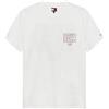 Tommy Hilfiger Tjm - Maglietta da uomo in cotone ecru vestibilità regolare, bianco, XL