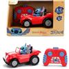 Jada Disney Stitch - Auto telecomandata Buggy, 14 cm, con Figura Integrata, Non Rimovibile, Facile da Usare, 2,4 GHz, 1 Canale, Giocattolo per Bambini +2 Anni (9336837314R00)