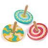 PLANÈTE BOIS Confezione da 24 trottola caleidoscopio-FSC-030146PA-24 pezzi-Multicolore-Legno-Gioco per bambini-Ricreazione-Festa di paese-Da collezionare-6 cm x 6 cm-A partire dai 3 anni, 030146PA