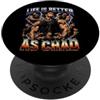 Chad Sigma Alpha La vita è migliore come Ciad PopSockets PopGrip Adesivo