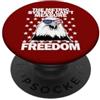 Miftees July 4th Tees Il sistema metrico non può misurare la libertà PopSockets PopGrip Adesivo
