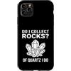 Rock Collector Funny Geologist Custodia per iPhone 11 Pro Max Funny Of Quartz I Do Rock Collector Geology Pun
