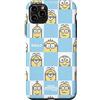 Minions Custodia per iPhone 11 Pro Max Minions 8-bit Pixel HELLO Retro