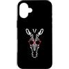 Cool African Zebra Horse Birthday Holida Custodia per iPhone 16 Plus Simpatico zebrato safari zoo amante degli animali regalo per uomini, donne e bambini