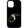 Toucan Ramphastidae Bird Beak Woodpecker Custodia per iPhone 12/12 Pro Tucano dalle orecchie gialle