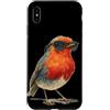 Robin Bird Outfit Custodia per iPhone XS Max Simpatico pettirosso per gli amanti delle ali e degli uccelli