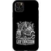 Norse Viking Explorer Leif Eriksson Vinl Custodia per iPhone 11 Pro Max Leif Eriksson Westward Voyager, esploratore vichingo norvegese