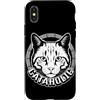 Party Apparel & Clothing Custodia per iPhone X/XS Animale da lavoro e gatto da festa e cataholic