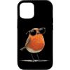 Robin Bird Outfit Custodia per iPhone 12/12 Pro Carino Robin Bird Occhiali Da Sole Costume