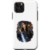 Candis Raechelle Designs Custodia per iPhone 11 Pro Dark Fantasy Fae, argento, spada, romanticismo, pelle, corte