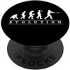 Evolution Sports Pro Designers Evoluzione di baseball divertente del giocatore di baseball um PopSockets PopGrip Adesivo