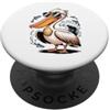 Animal Birdwatching Birdwatcher Gifts Pelican Sunglasses Sea Bird Birder Beach PopSockets PopGrip Adesivo