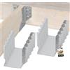 KOTARBAU® - Staffa per travi tipo A, 160 mm, giunti per travi in legno, per costruzione edile esterna, confezione da 10 pezzi