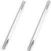 MejaRizon 2 pezzi 140 mm maniglia per porta, perno quadrato 8 x 140 mm, raccordo per porta, perno quadrato in acciaio zincato, perno quadrato di ricambio, perno di fissaggio in acciaio massiccio
