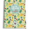 DOHE WWF Tropic - Quaderno a quadretti, formato A4, 100 fogli, 90 g/m², spessore carta 22,8 x 30 cm, copertina rigida, rilegatura ad anelli da 5 mm, materiale scolastico
