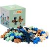 PLUS PLUS - 100 mattoni da costruzione big assortiti blu Breeze - Gioco educativo per bambini da 1 anno - Gioco di risveglio e abilità motorie - Sviluppa l'immaginazione - Giocattolo per ragazza e