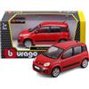 Burago BBURAGO Fiat Panda - Modellino Realistico Auto in Scala 1:24, Licenza Ufficiale Fiat, età Consigliata 3+ Anni
