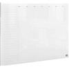 Nobo Mini Lavagna / Agenda Settimanale in Acrilico Trasparente da Montare a Parete con Pennarello e Cuscinetti Inclusi, Cancellabile a Secco, Senza cornice, Formato A4, 210 mm x 297 mm - Bianco