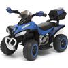 Mediawave Store Mini Quad Elettrico per Bambini Deluxe LT928 6V Luci Suoni Bauletto Portaoggetti
