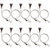 NAYDMHN Kit di accessori per appendere quadri, 10 m, cavo in acciaio inox con passante, ganci regolabili per foto da parete, mostre, gallerie d'arte, carico massimo 29,9 kg