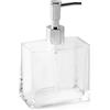 Huang Acrylic Huang Set da bagno rettangolare curvo acrilico (dispenser di sapone)