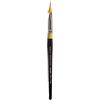 KINGART Premium Gold 9900-12 MIRACLE WEDGE TRI BRUSH Series Artist Brush Brush Golden Taklon setole sintetiche, manico corto, per acrilico, acquerello, olio e pittura a guazzo, misura 12