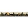 York Wallcoverings Lale Forest Lodge - Bordo con sagoma scenica, colore: Marrone