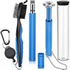 Skylety 3 affilascanalature per mazze da golf, spazzola retrattile e affilatrice per scanalature a 6 teste, strumento di ri-scanalatura e pulitore per tutti i ferri da golf, sabbia, lob, cunei di