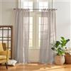 Elrene Home Fashions - Tenda a pannello Vienna per finestra, 132 x 213 cm (1 pannello), grigio chiaro