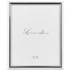 Lawrence Frames 510780 - Cornice portafoto in metallo, placcata argento, con perline delicate, 20 x 25 cm