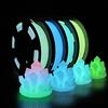 iSANMATE Filamenti per stampante 3D, che si illuminano al buio, multicolore, verde, blu e blu-verde, filamento in PLA da 1,75 mm, precisione dimensionale +/- 0,02 mm, 250 g x 4 pezzi