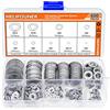 HELIFOUNER Kit assortito di rondelle piatte in acciaio inox 304, 600 pezzi, 9 misure (M2 M2,5 M3 M4 M5 M6 M8 M10 M12)