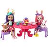 Mattel Enchantimals - Playset Ora del Tè con Danessa il Cerbiatto e Bree il Coniglietto con Animaletti e Accessori, Giocattolo per Bambini 3+ Anni, HFF35