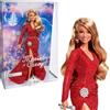 Barbie Signature - Mariah Carey, bambola da collezione con scintillante abito rosso e ricci glamour, accessori argentati e tacchi rossi abbinati, giocattolo per bambini, 6+ anni, HJX17