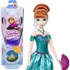 Mattel Disney Frozen - Anna Spin & Reveal, bambola ispirata al film Disney con 11 sorprese incluse tra cui 5 accessori, 5 adesivi e una scena di gioco, giocattolo per bambini, 3+ anni, JBG60