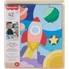 Fisher-Price - Puzzle dello Spazio in Legno, Set da 42 Blocchi impilabili in Legno per Il riconoscimento delle Forme e Lo Sviluppo dell'immaginazione, Giocattolo per Bambini, 3+ Anni, HXY42