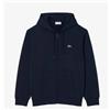 Lacoste Sweatshirt Felpa Zip E Cap Navy Uomo