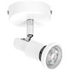 LEDVANCE LED SPOT GU10 1 x 3,4 W, 230 lm, bianco, temperatura di colore 2.700 K, colore della luce bianco caldo, design senza tempo, lampada LED sostituibile, ideale per interni, teste regolabili