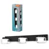 LEDVANCE ORBIS Flame lampada da parete e soffitto con LED, nero, 16,5W, 1050lm, 3000/4000K,(bianco freddo/bianco caldo), protezione IP44 contro corpi estranei e spruzzi d'acqua