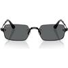 Ray-Ban Occhiali da Sole RB3928 002/81 x ASAP Rocky Nero/Grigio Scuro Unisex Polarizzati 54/20/145